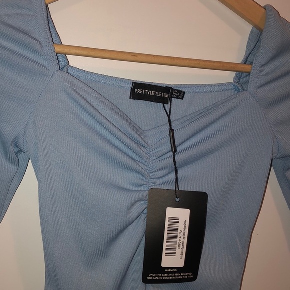 PLT Baby Blue Bodycon mini Dress - Picture 4 of 4